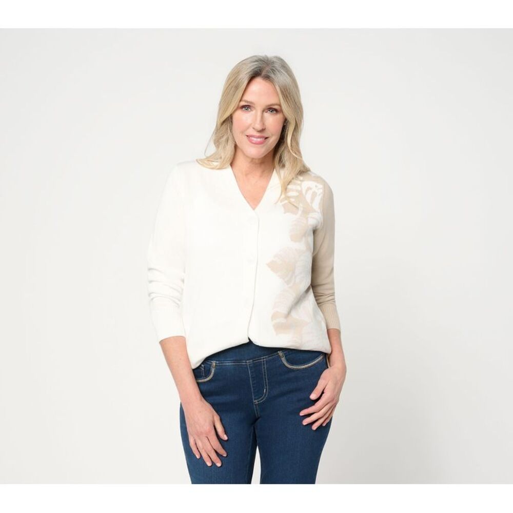 Belle by Kim Gravel Women's Top Sweater Sz L Make Your Selection: White A726361